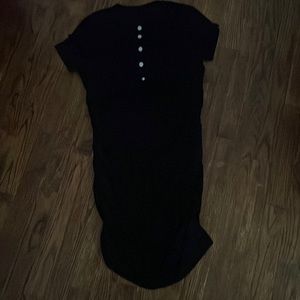 Sheer black dress with accents